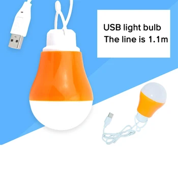 1.2 M Цветна USB-Крушка dc Spec Light Портативна Led Лампа за Туризъм, Къмпинг, Палатки TTravel, Работа С блок захранване, Лаптоп