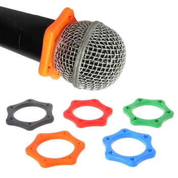 1 комплект гумени противоскользящих ролкови пръстени за защита на преносим безжичен микрофон