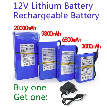 100% Оригинална защита от зареждане DC 12V 20000mAh литиево-йонна суперзаряжаемая резервна батерия Li-ion Акумулаторна батерия Безплатна доставка