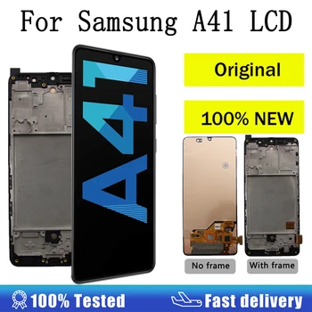 100% Тестван За Samsung A41 LCD A415F Дисплей, Дигитайзер в Събирането на 6,1 