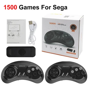 16-битова видео игра конзола в ретро стил, За Sega Genesis Вграден слот контролер 1500 Classic, геймпад, игрова конзола за видео игри, с телевизор с висока разделителна способност
