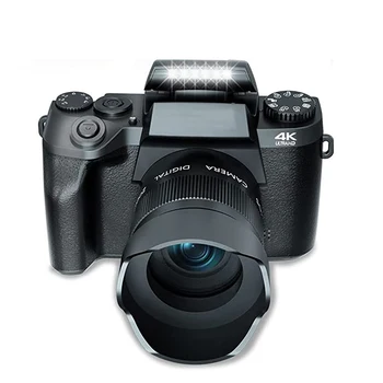 16-Кратно Увеличение 52 мм Обектив 4,0-Инчов Сензорен Екран WIFI 4k Цифров Фотоапарат за Снимки Видеокамери Vlogging