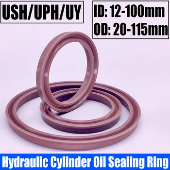 1бр USH/UPH/UY Тип Фторкаучука Хидравличен цилиндър Масляное О-пръстен Отвор на Вала Общото О-пръстен Уплътнение ID 12 mm-100 mm