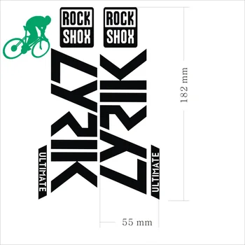 2 бр./компл. Rockshox LYRIK Стикери на Щепсела, Стикери за Декорация под Наем, на МТБ Етикети На Предния Накрайник, бестселър за велоспорта, стикер