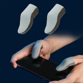 2 ЕЛЕМЕНТА 3D Калъф за пръстите на сензорен екран За мобилни игри От Нано-сребро Влакна Със Защита от изпотяване, Высокочувствительные Ръкавици С Ръкав за палеца