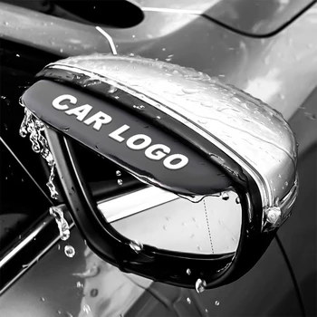2 елемента PVC Огледалото за обратно виждане на Колата Стикер Дъжд Вежди Авто Странично огледало Непромокаемая капак за Toyota, BMW, Audi, Honda, Lexus Mazda Ford