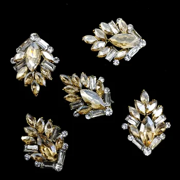 2 Предмета, декоративни копчета от планински кристал, рафтинг с плоска обратна страна, диамантени аксесоари за занаяти, накити за косата, папийонка, декорация на дрехи