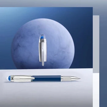 2021 Нова луксозна писалка Monte signature pen blue planet special small line MB Roller химикалка писалка Fountain blanc