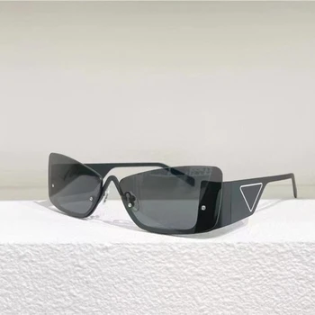 2023 Висококачествени маркови дизайнерски дамски слънчеви очила с рамки от сплав 