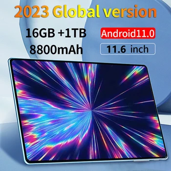 2023 Глобалната версия на 11,6-инчов Новият таблет Андроид 16 GB 1 TB Мрежови Android 11,0 Таблет MTK6797 Wifi 8800 mah 10 Ядрени
