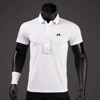 2023 Летни Ризи За голф Мъжки Ежедневни Ризи Поло С Къс Ръкав Лятна Дишаща Бързосъхнеща Спортна тениска J Lindeberg Golf Носете