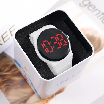 2023 Нова мода Бутон Студенти Детски електронни часовници Любителите на активния отдих Спортни Led сензорни часовници