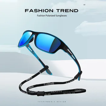 2023 Нови поляризирани модни Слънчеви очила, Мъжки Квадратни слънчеви очила, спортни очила за шофиране на открито с въже, нескользящие очила с UV400
