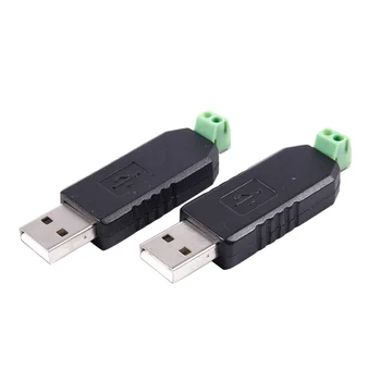 2x PC USB към интерфейс RS485, съвместим с последователни адаптер конвертор на интерфейс RS-485 + 