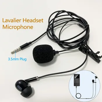 3,5 мм Петличная слушалки, микрофон, говорител, подкрепа за пеене по време на слушане на музика, Стерео за аксесоари за смартфони