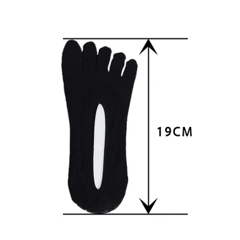 3 чифта Женски диша чорапи с пет пръста, Кадифе-тънки чорапи с пет пръста, невидим, мини, антифрикционные чорапи-лодки, чорапи до глезена
