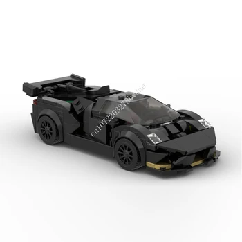 318 БР. MOC Speed Champions Lamborghini Спортен Модел Автомобил градивните елементи на Технологични Тухли САМ Творческа Монтаж на Детски Играчки, Подаръци