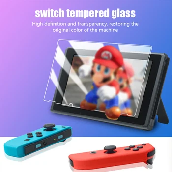 3ШТ Защитно закалено стъкло 9H за Nintendo Switch Защитно фолио за екрана на Nintendo Switch Стъклени Аксесоари