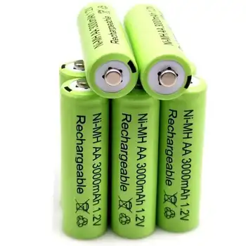 4 ~ 20 БР 1,2 3000 мА/ч, NI MH AA Батерии за предварително зареждане, акумулаторни NI-MH Акумулаторни батерии за домакински уреди Micrfono De La Cmara