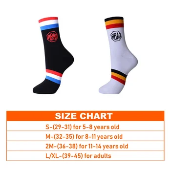 5 двойки на износоустойчивост абсорбираща влагата чорапи за колоездене на открито спортове, бягане, колоездене чорапи за мъже, жени, деца, Размерът на 29-43