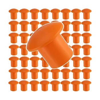 80 Бр Капачки за вентили, Защитно покритие за арматура във формата на Гъба, Оранжеви Капачки за арматура, Размер на арматура 3-8, 10 м -25 М