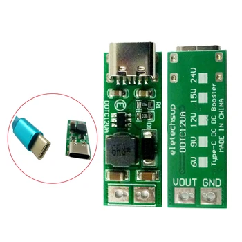 9 W mini Type-C USB dc от 5 до 6 В 9, В 12 и В 15-24 vdc Вход за Постоянен ток в повишаващ Преобразувател на PWM PFM Регулатор на Напрежение Модул за хранене