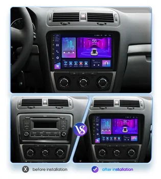 Android 12,0 Автомагнитола за Skoda Octavia 3 A7 2013-2018 Мултимедиен плейър Навигация 2 Din Стерео DVD Главното устройство Динамиката на Carplay