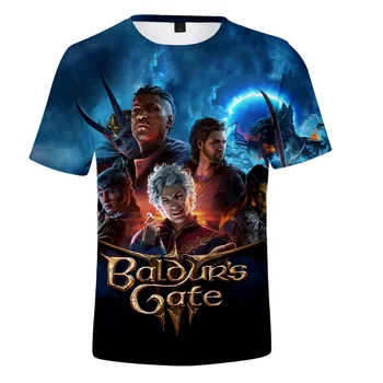Baldur' ' s Gate 3 Нова игра, Търговска тениска сезон: Пролет-Лято, Мъжки/Дамски Градинска Дрехи, Градинска тениска