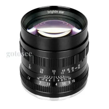 Brightin Star APS-C 50 мм F1.4 II Обектива на Камерата с Голяма Бленда и ръчно фокусиране За Sony E Canon EF-EOS M M Fuji X M4/3 Nikon Z