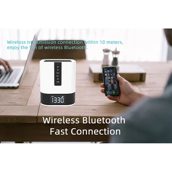 DY28S Led осветление Bluetooth 5.0 Аудио Многофункционална Аларма USB TF карта 20000mA Мобилен Говорител на храна