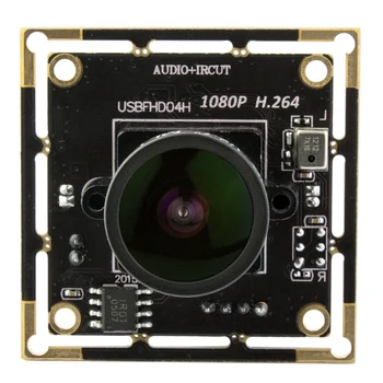 ELP 2MP 1080P H. 264 USB Камера 1/3 Инча CMOS AR0330 Сензор Широкоъгълен Обектив Мини Микрофон Поддръжка на IR-CUT USB Модул Камери