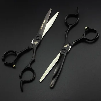 Freelander Японски стоманени 6-инчов професионални фризьорски ножици за подстригване на коса фризьорски ножици за филировки на косата