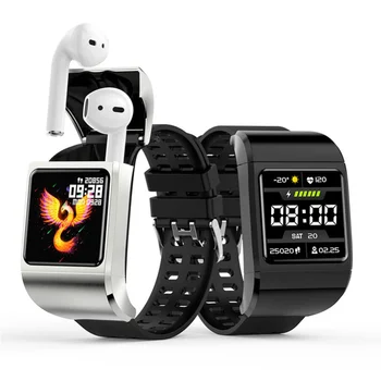 G36pro Новите смарт часовници Мъжки Bluetooth-предизвикателство 2-в-1 TWS Слушалки наблюдение на сърдечната честота следи кръвното налягане Многофункционален спортен гривна