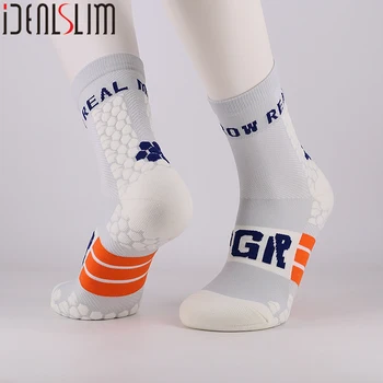 IDEALSLIM, 2 опаковки велосипедни чорапи дишащи чорапи за колоездене на екипажа, мъжки мека подметка