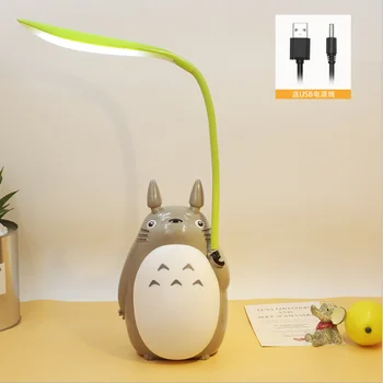Led лампа във формата на Тоторо, Работи от USB, Декоративно осветление, за интериора, Идеално за офис или маса за четене, Идея за подарък за дете