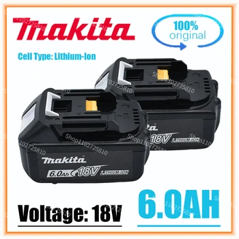Makita Оригинала 18V Makita 6000 mah Литиево-йонна Акумулаторна Батерия 18v Сменяеми Батерии за Бормашини BL1860 BL1830 BL1850 BL1860B