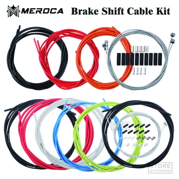 MEROCA bicycle brake тел core/комплект тръби за смяна на предавките road mountain bike shift тел tube set комплект кабелни обвивки аксесоари за велосипеди