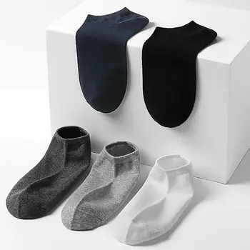 MIJIA, 10 Чифта Висококачествени женски Чорапи Дишащи спортни чорапи от полиестер, Невидими ежедневни чорапи-лодка с дълбоко деколте на глезена