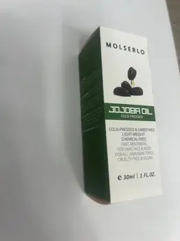 MOLSERLO Получите мека и еластична кожа с органично етерично масло от жожоба-перфектен за хидратиране на лицето, тялото и косата