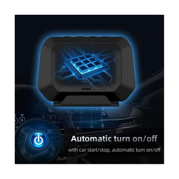 P21 HUD Автомобилен Тестер, GPS Инструмента за Диагностика на Таблото на Автомобила OBD Монитор Точков LCD Монитор