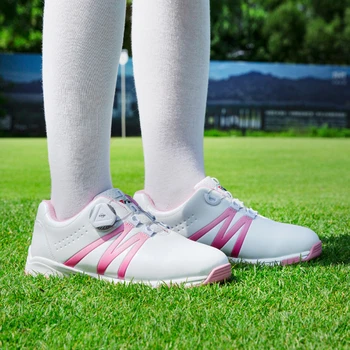PGM Обувки за голф, за момчета и момичета, водоустойчива устойчива на плъзгане, лека, мека и дишаща Универсална спортни обувки за улицата XZ127