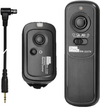 Pixel RW-221 Безжичен Таймер за освобождаване на затвора дистанционно управление (DC0 DC2 N3 E3 S1 S2) Кабел За фотоапарати Nikon Canon, Sony VS TW283 RC-6