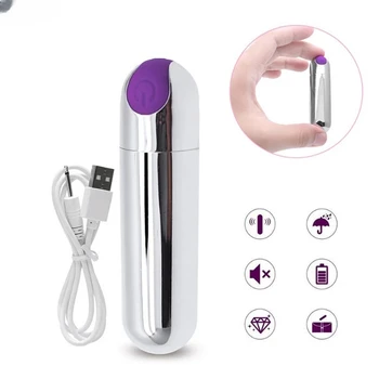 Plug-in hybrid чрез USB Мини Мощен пулевой вибратор, стимулатор на клитора, влагалището, точка G, Еротични секс-играчки за възрастни, жени, двойки