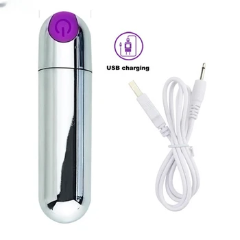 Plug-in hybrid чрез USB Мини Мощен пулевой вибратор, стимулатор на клитора, влагалището, точка G, Еротични секс-играчки за възрастни, жени, двойки