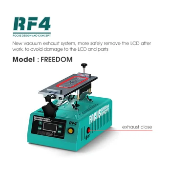 RF4 Вграден Вакуум помпа с Супер Всасыванием 360 °, Машина За поддръжка на сензорен екран мобилен телефон, LCD Сепаратор RF-FREEDOM 110/220 В
