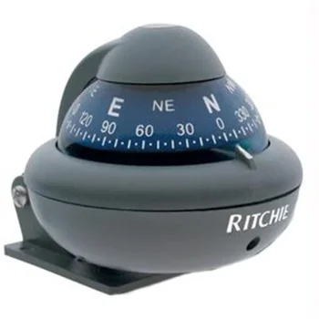 Ritchie Compass X-10-M сив Ritchiesport (за монтиране на конзолата) с осветление на 12 Волта