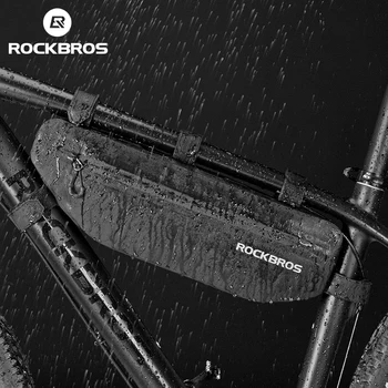 ROCKBROS велосипедни чанти с горната тръба, чанта на предната рамка, водоустойчив МТБ пътна триъгълна кошница, грязеотталкивающие чанти за велосипедни аксесоари