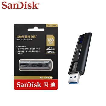 SanDisk Extreme Pro USB Z880 USB Флаш устройство 3,2 Карта 128 GB, 256 GB, 512 GB И 1 TB Скорост на четене до 420 МБ/с Mini Memory Stick