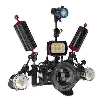 Seafrogs 5000LM Професионален фенерче за гмуркане, стробоскоп за гмуркане на 100 м Водоустойчива led лампа за снимки и видео