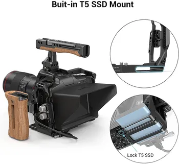 SmallRig Professional Full DSLR Camera Cage Стенд + Комплект с горната дръжка и затваряне за студено башмака за камерата BMPCC 6K Pro 3299